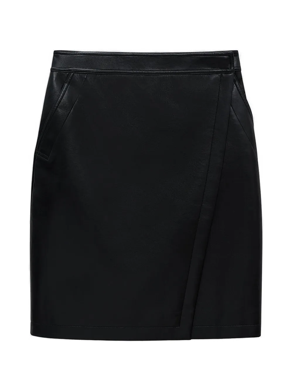 ANINE BING Alanis wrap mini skirt - Schwarz