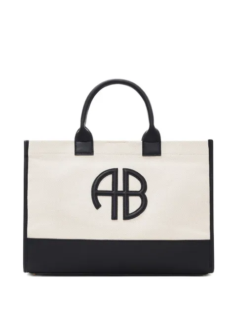 ANINE BING medium Lara logo-appliqué tote bag