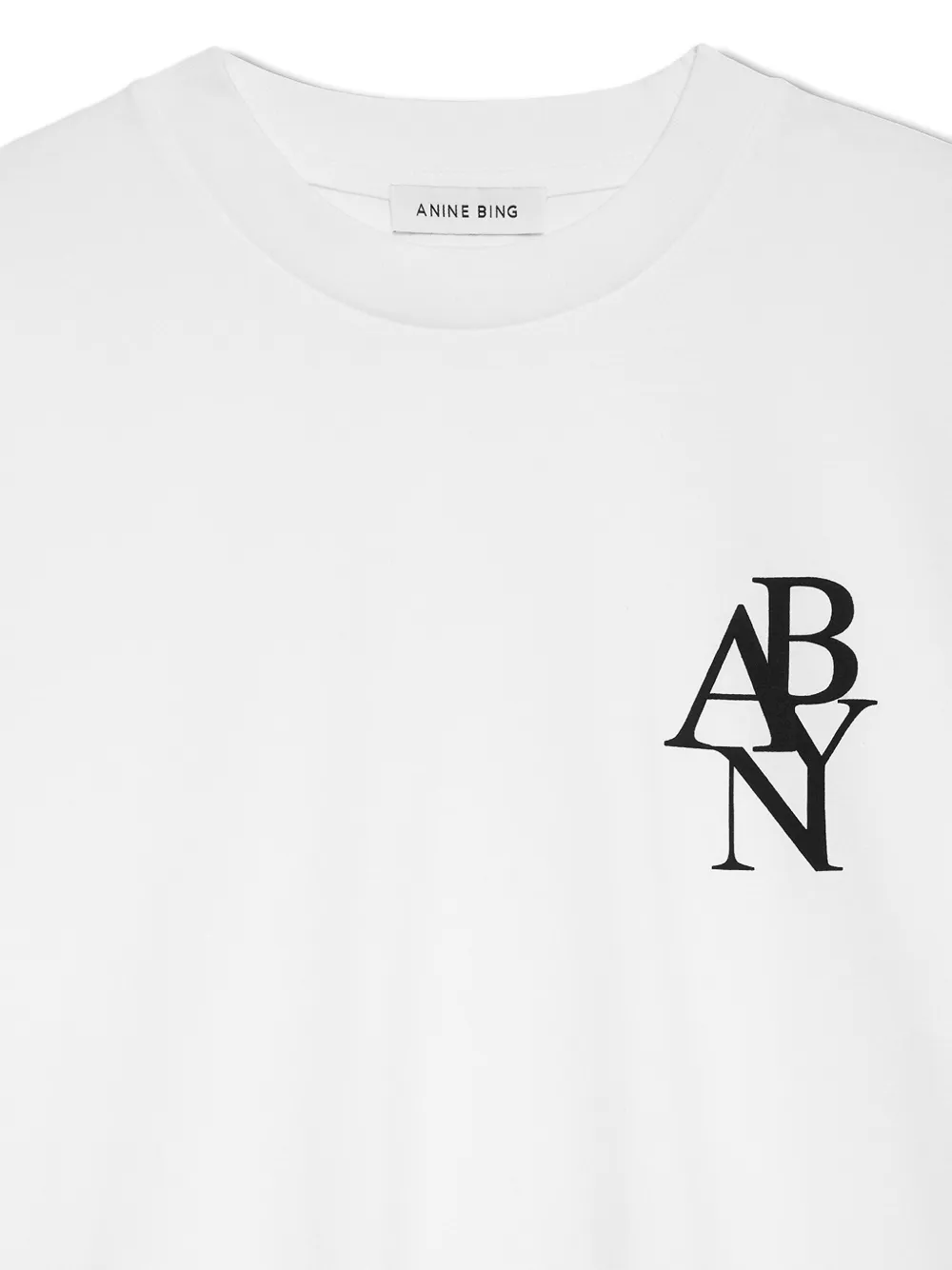 ANINE BING The Walker T-shirt met korte mouwen Wit