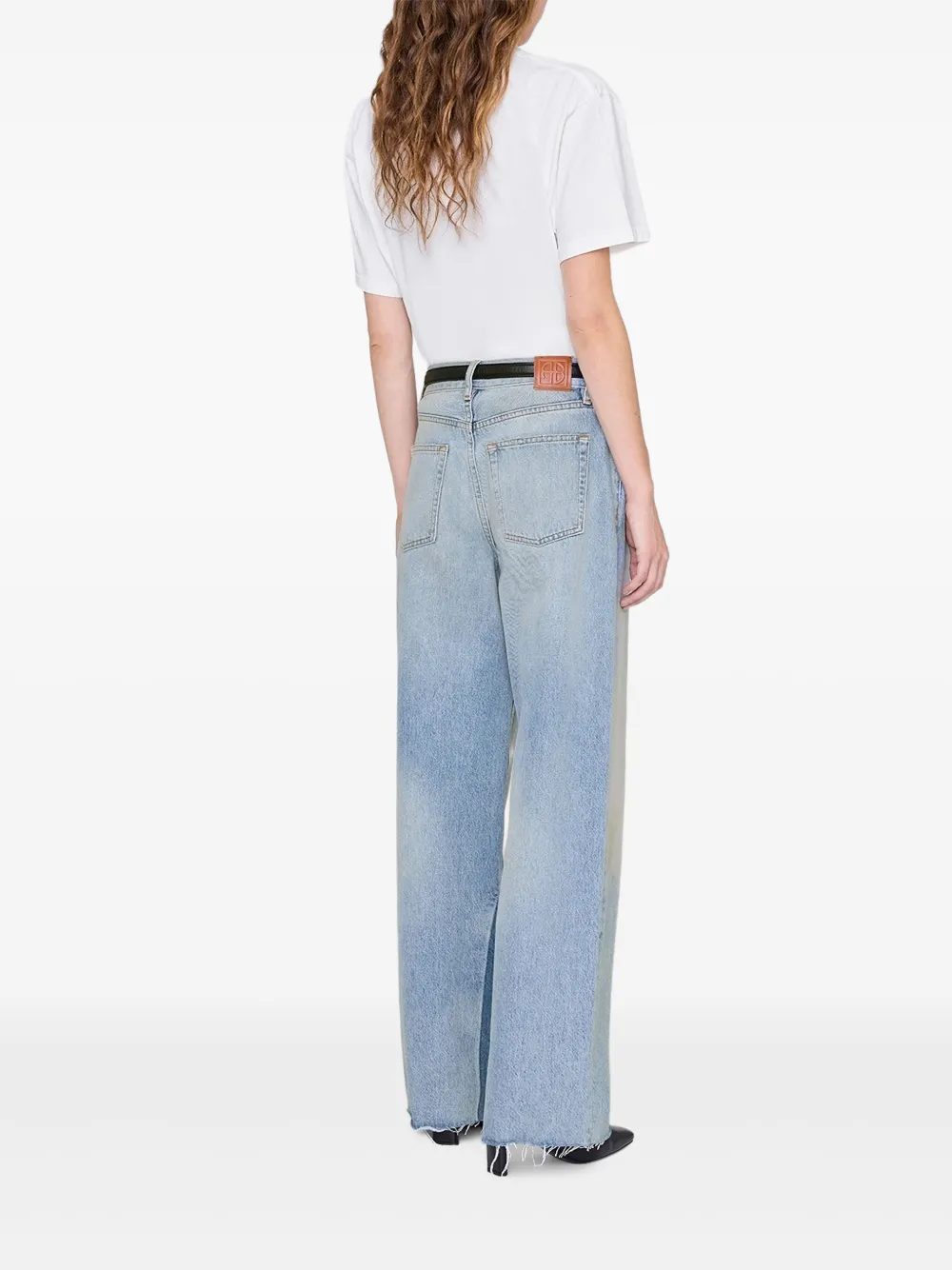 ANINE BING The Walker T-shirt met korte mouwen Wit