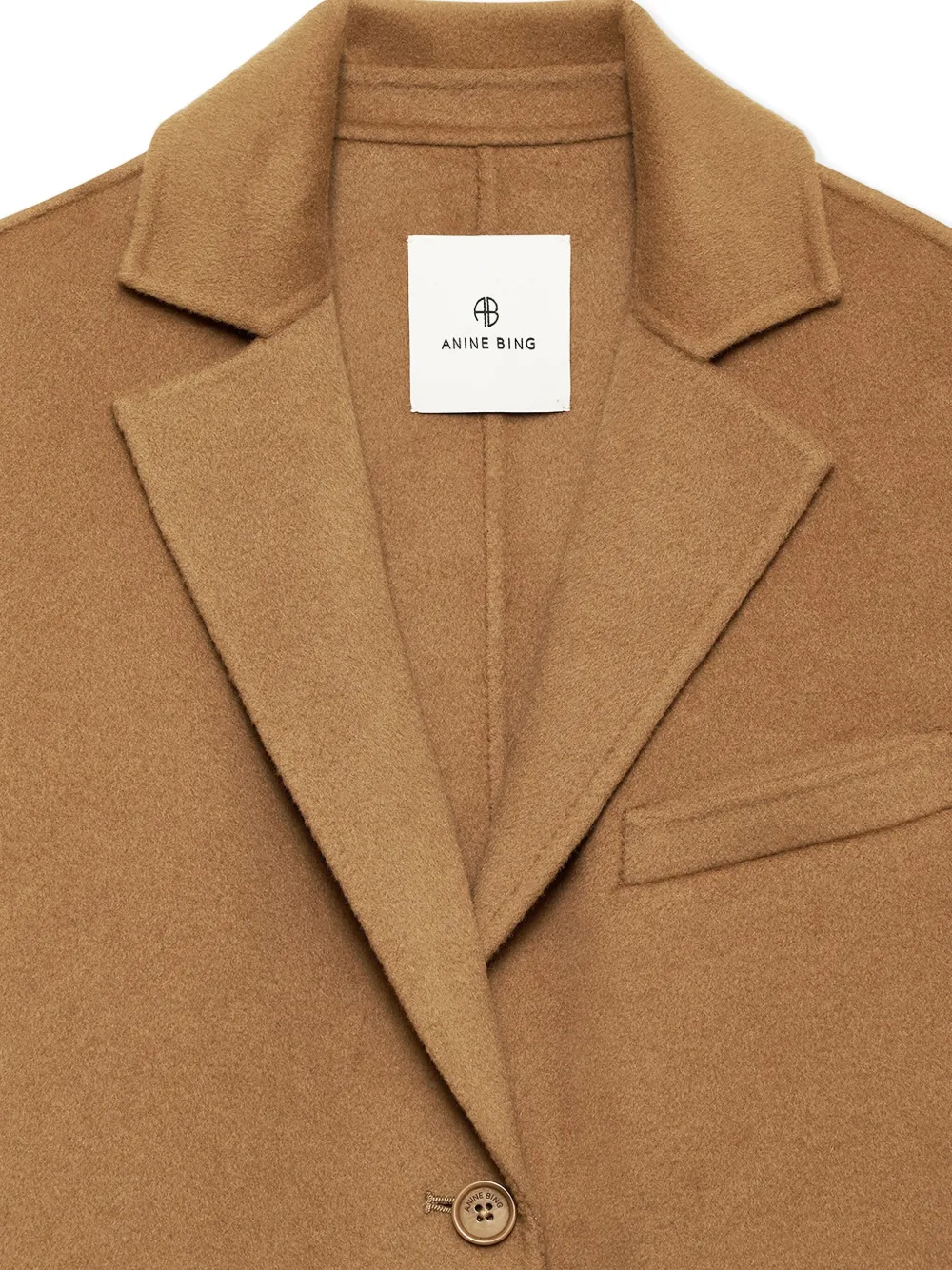 ANINE BING Etienne cropped blazer Bruin