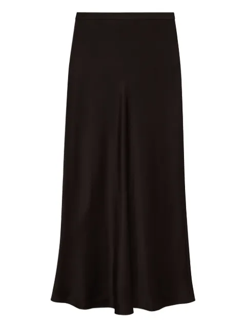 ANINE BING Bar silk midi skirt