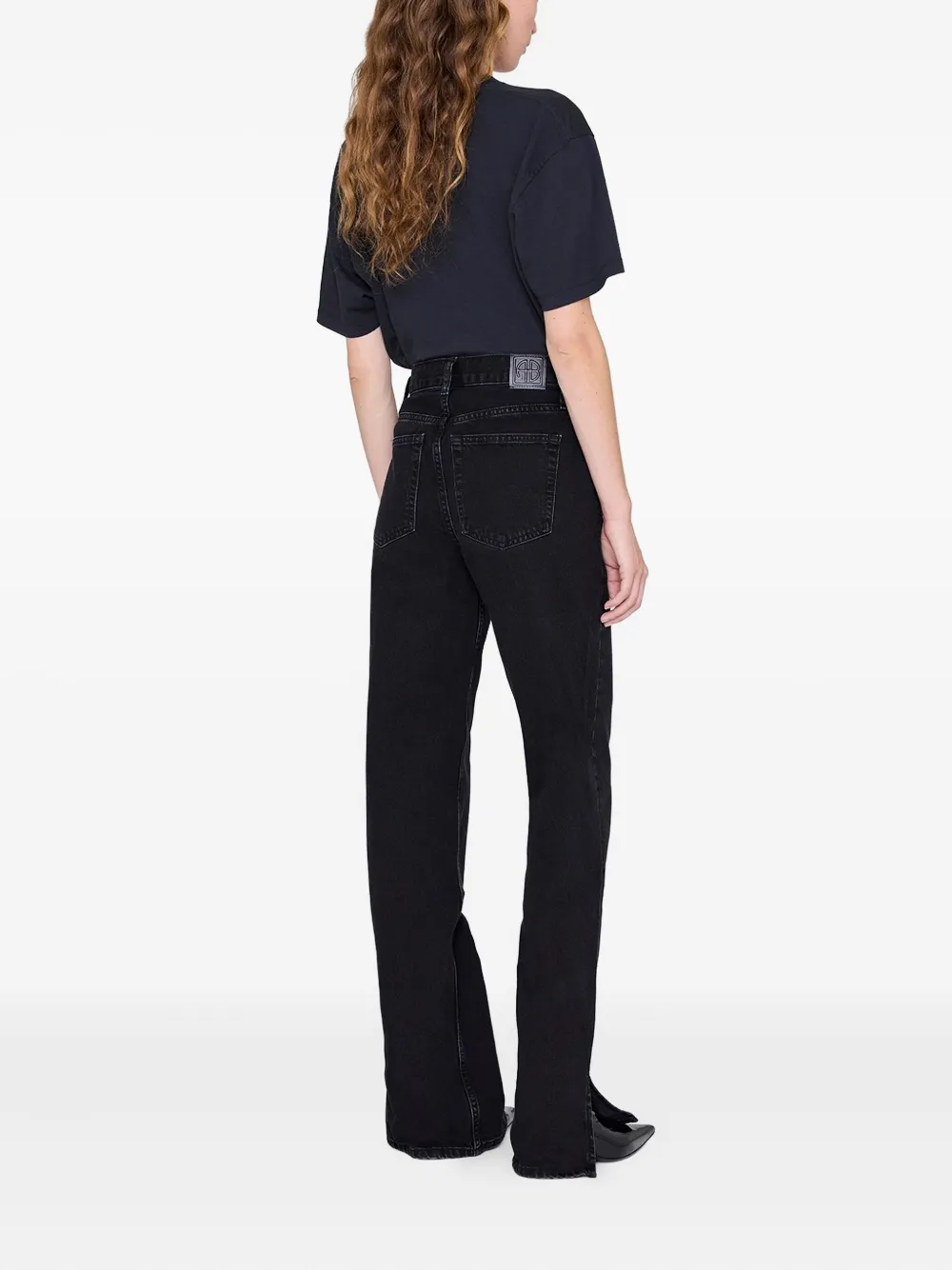 Anine Bing The Walker Crew-neck T-shirt In Blue