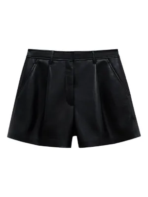 Michael Kors レザー ショートパンツ | ブラック | FARFETCH JP