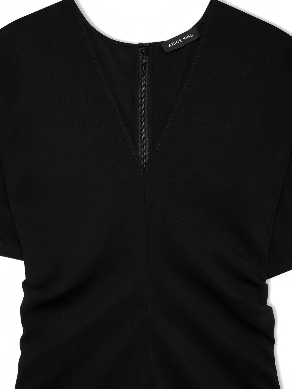 ANINE BING Zadig maxi-jurk met V-hals Zwart