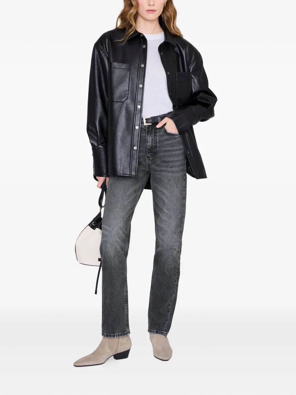 ANINE BING Dante blouse - Zwart