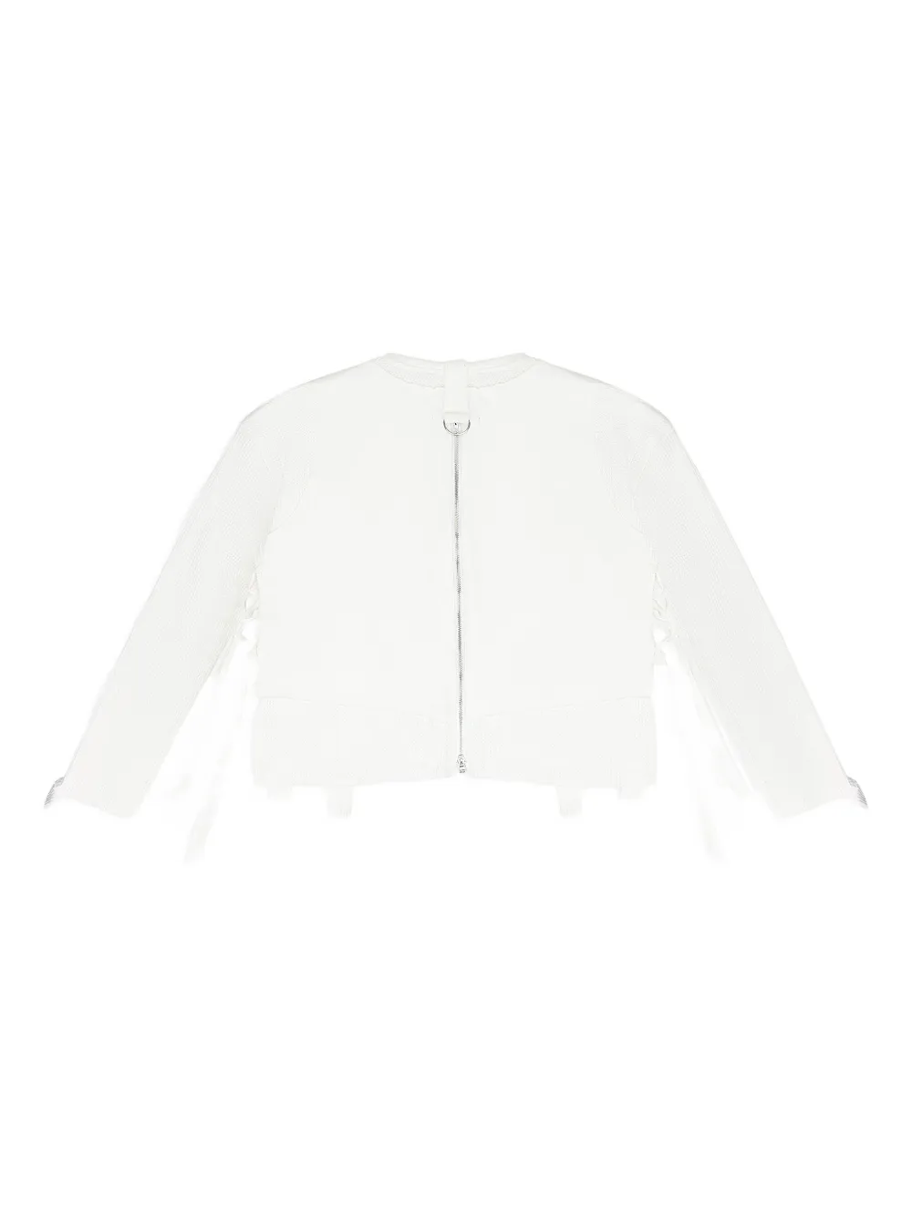 Who Decides War Zip-detailed Sweatshirt In White