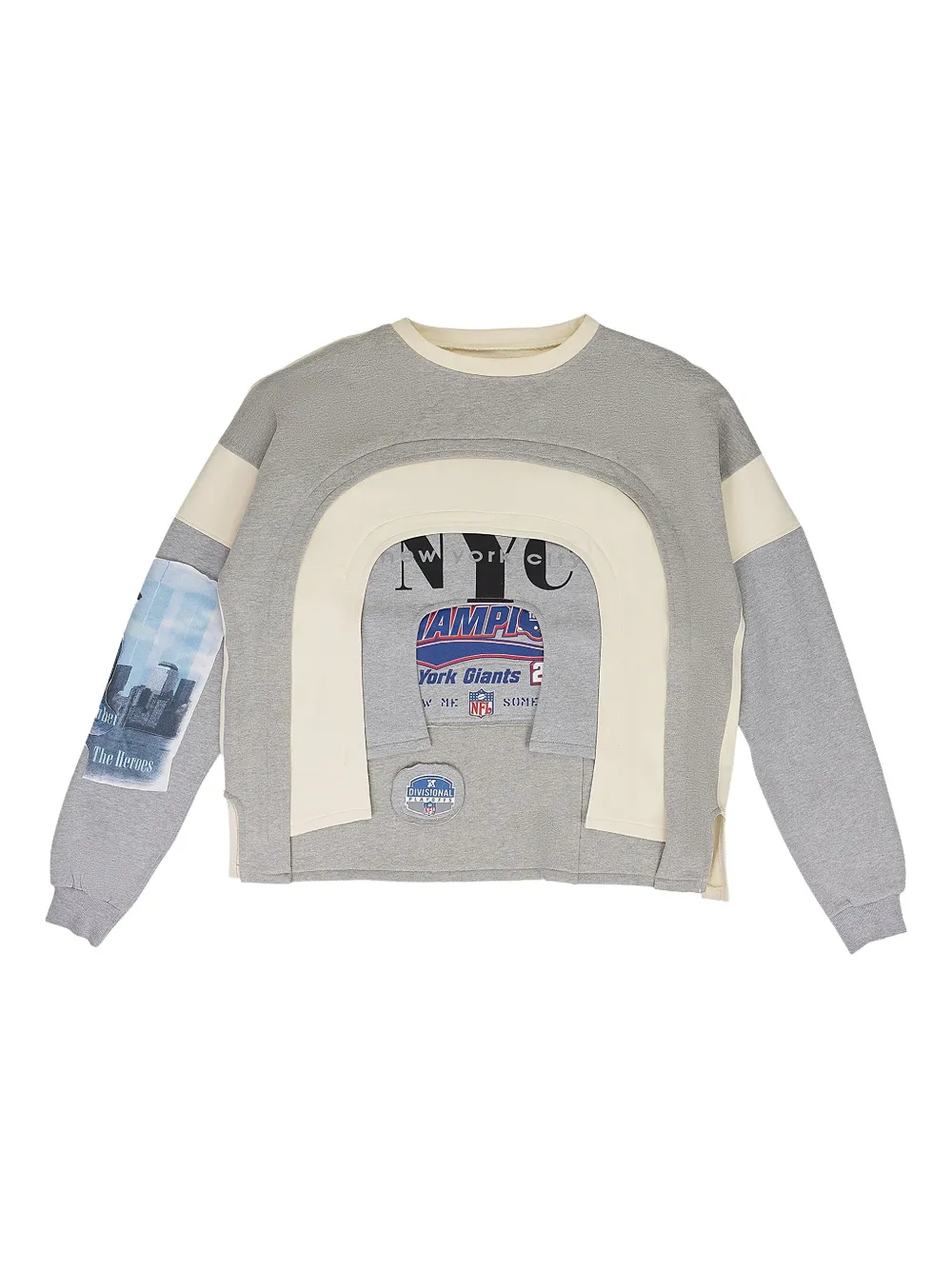Who Decides War Panelled Sweatshirt In Gray
