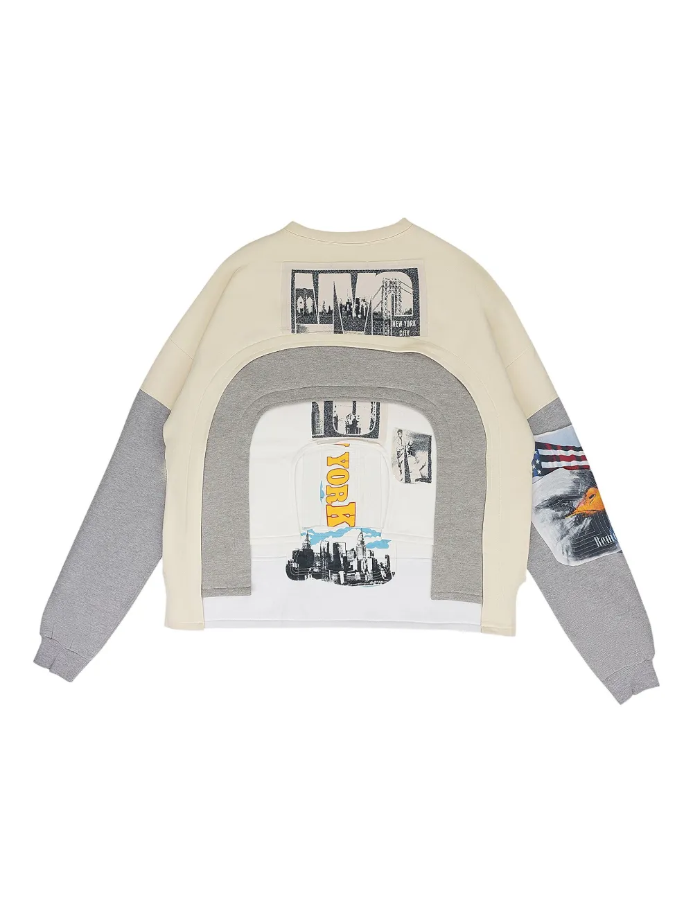 Who Decides War Panelled Sweatshirt In Gray