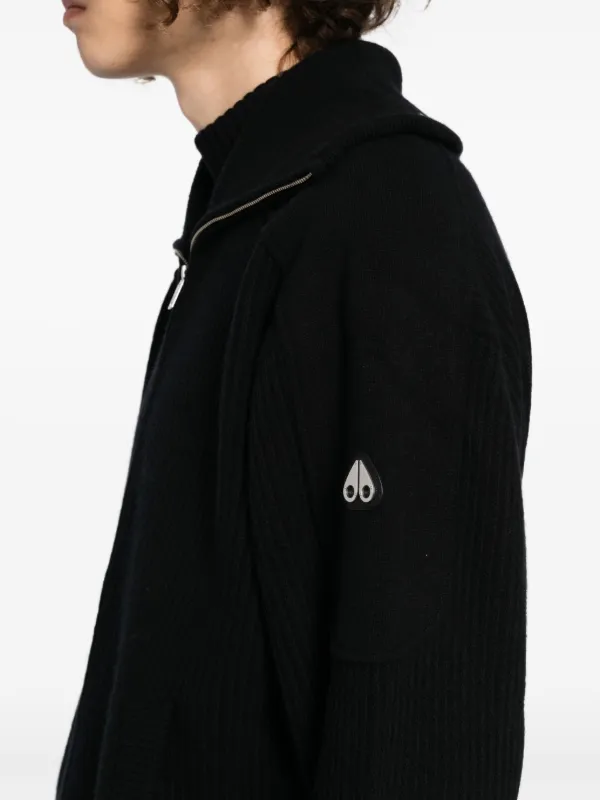 Moose Knuckles Colson Cardigan | Black | FARFETCH JO