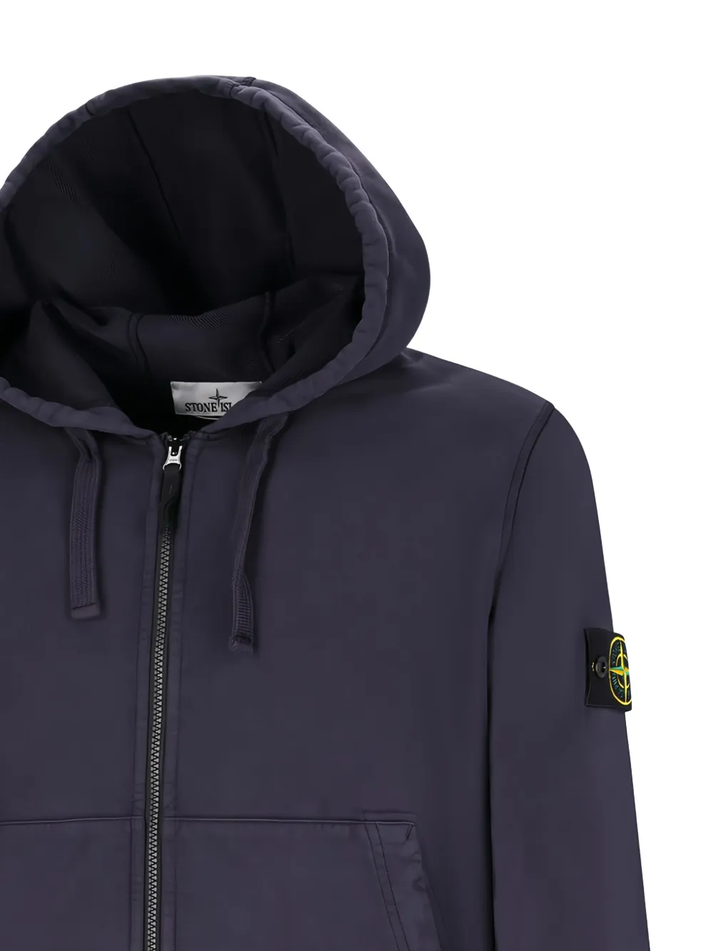 Stone Island Hoodie met rits Blauw