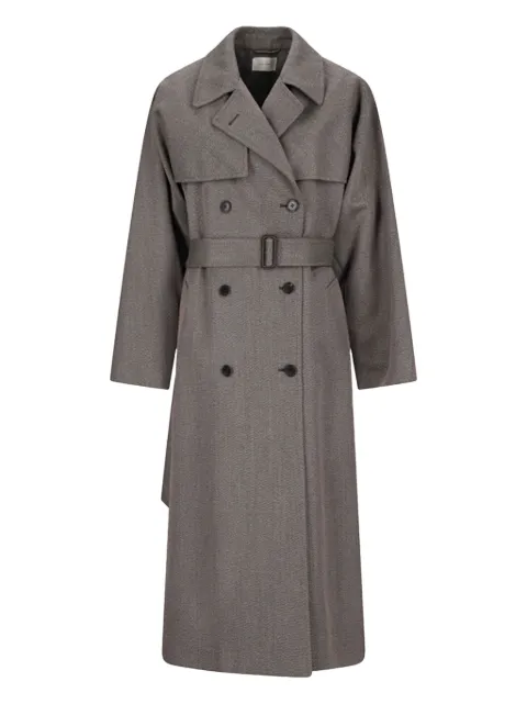 The Row Rhydian belted double-breasted coat