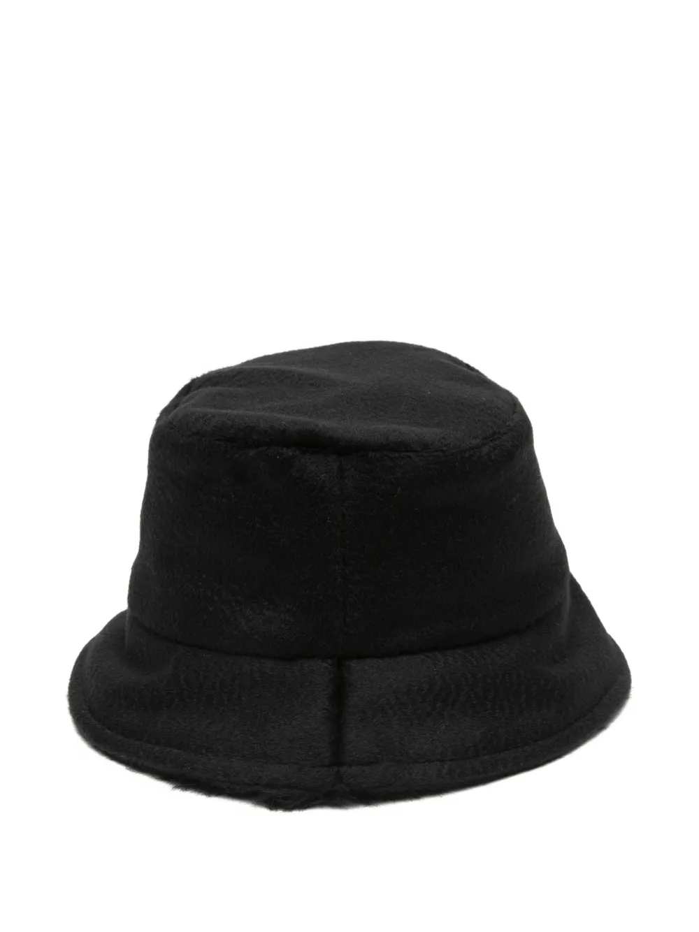 Max Mara logo-plaque bucket hat - Zwart