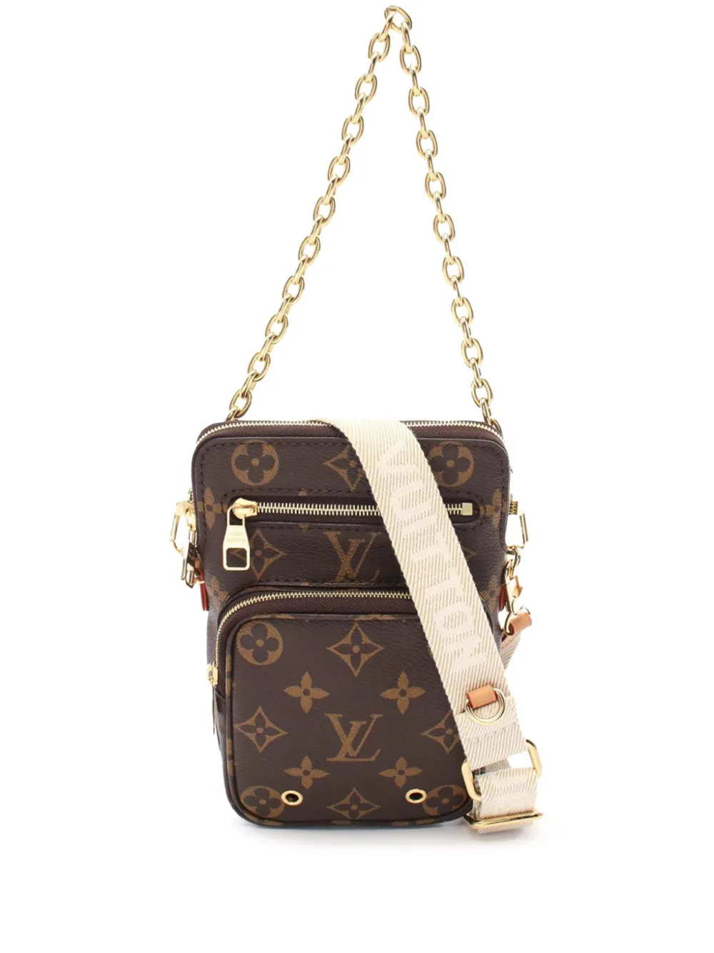Louis Vuitton Pre-Owned 2021-2025 モノグラム ユーティリティ フォンスリーブ サッチェルバッグ -