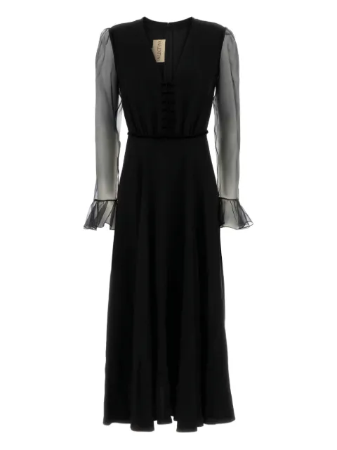Valentino Garavani V-neck silk maxi dress