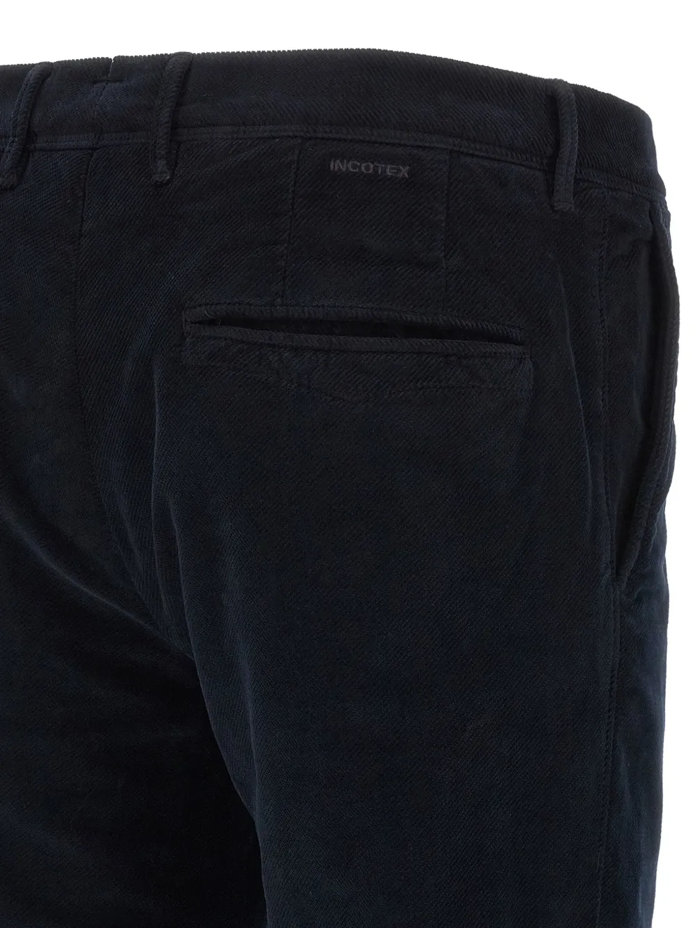 Incotex Velvet Trousers In Blue