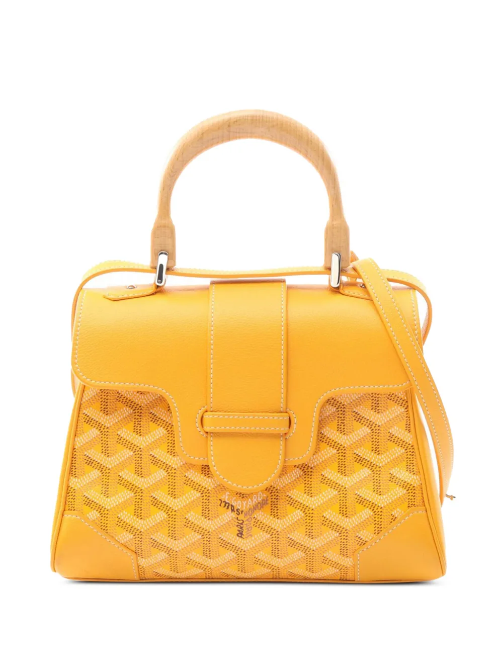 Goyard Pre-Owned 2010-2025 Mini Goyardine Saigon Souple satchel - Giallo