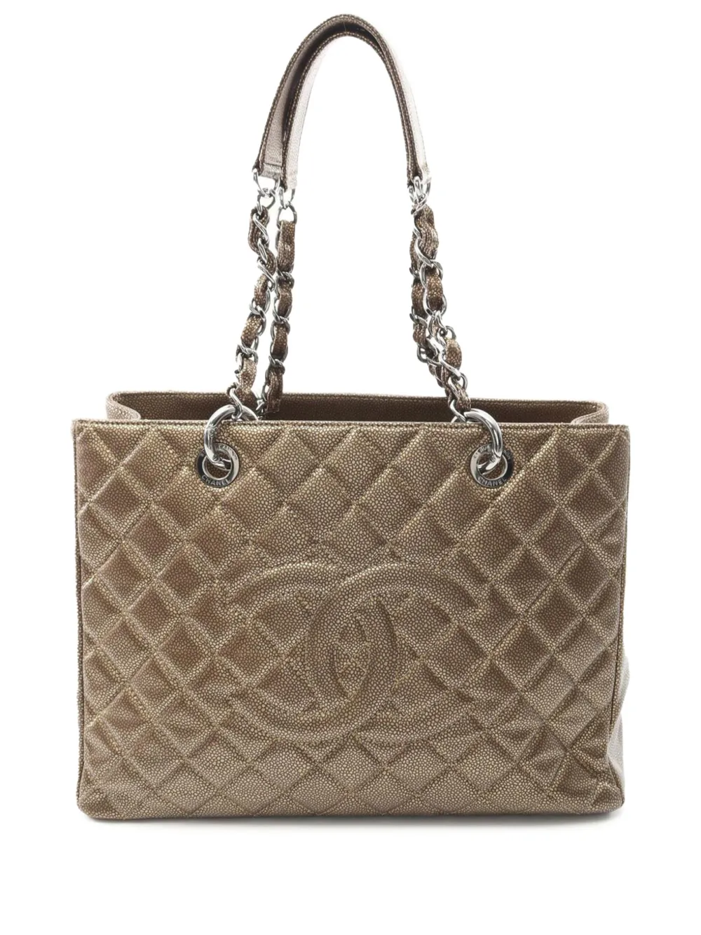 CHANEL Pre-Owned 2011 キャビア グランド ショッピング トートバッグ - ブラウン