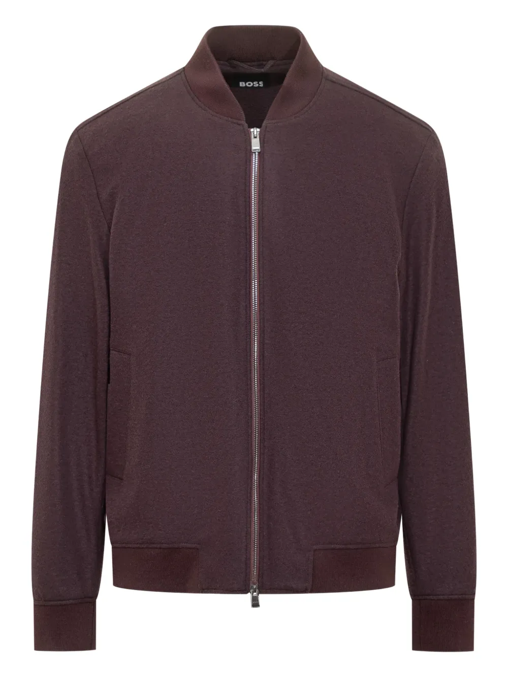 BOSS P-Hanry zip-up sweatshirt – Red