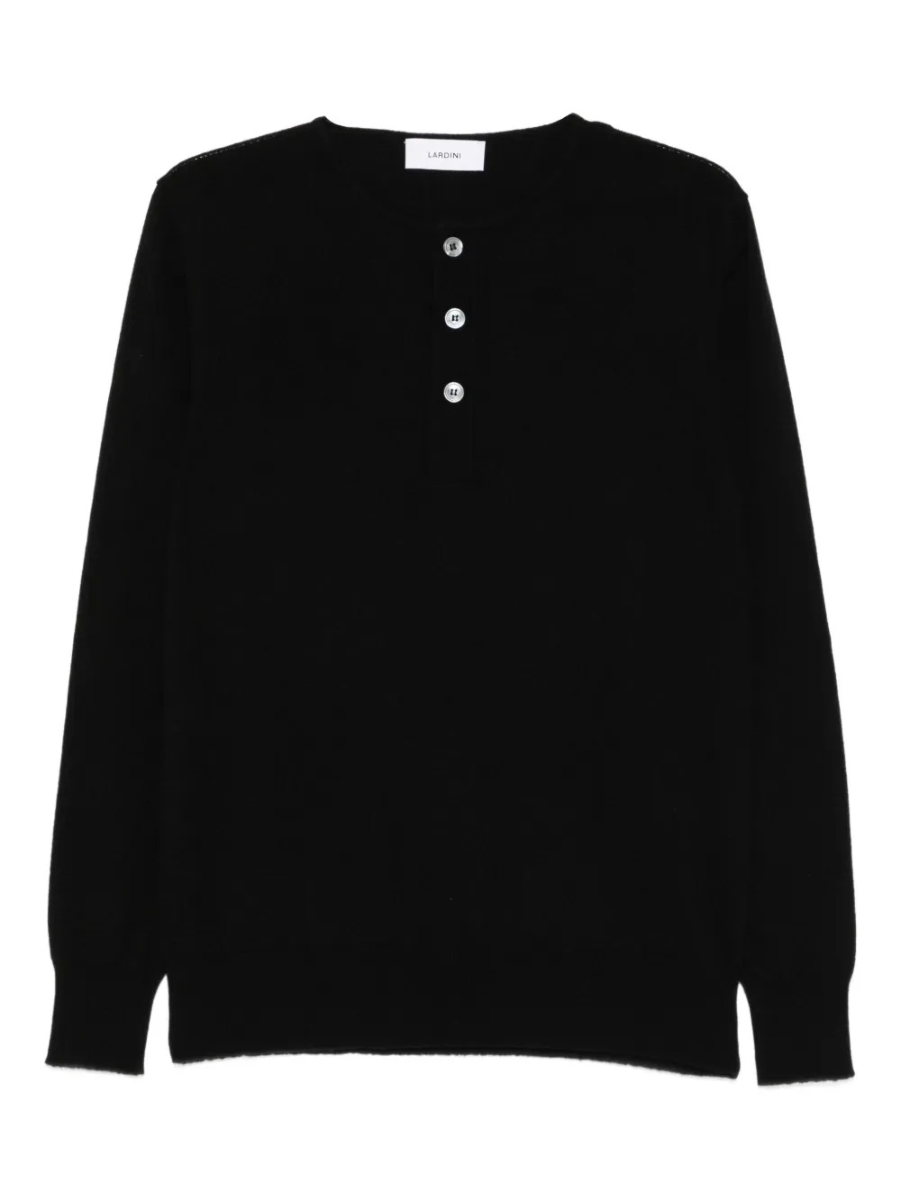 Lardini jersey con botones | negro | Image 1