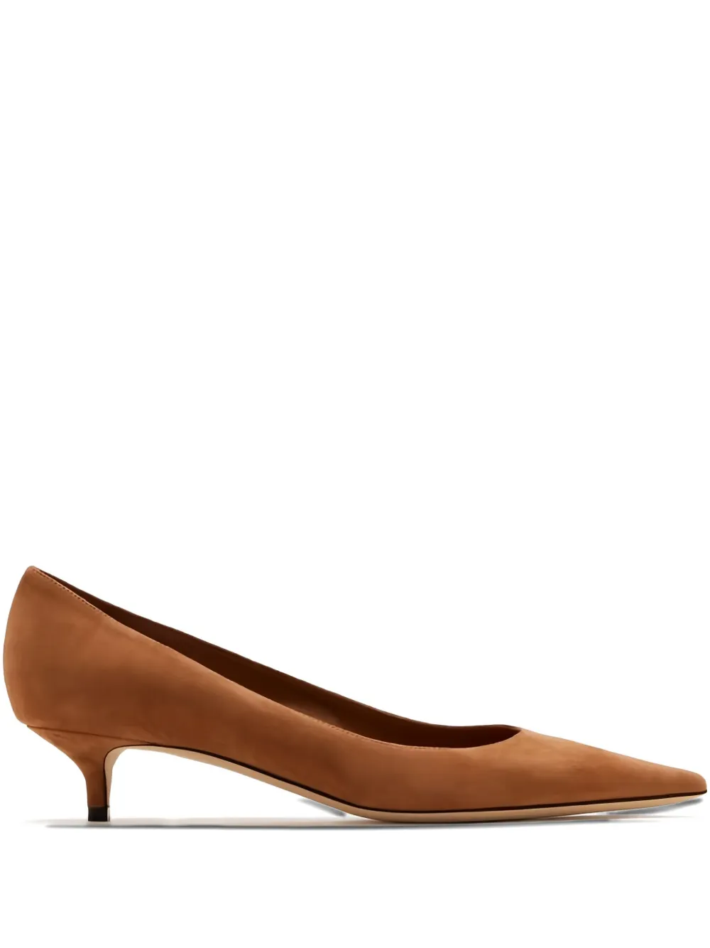 Jimmy Choo 35mm Amela Pointed Suede Pumps In Brown