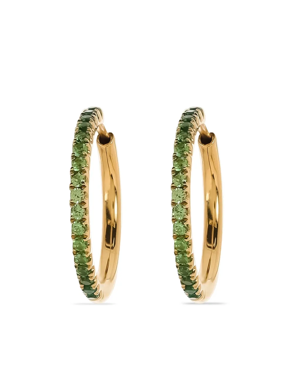 Lisa Nik arracadas en oro amarillo de 18kt con zafiro | dorado | Image 1