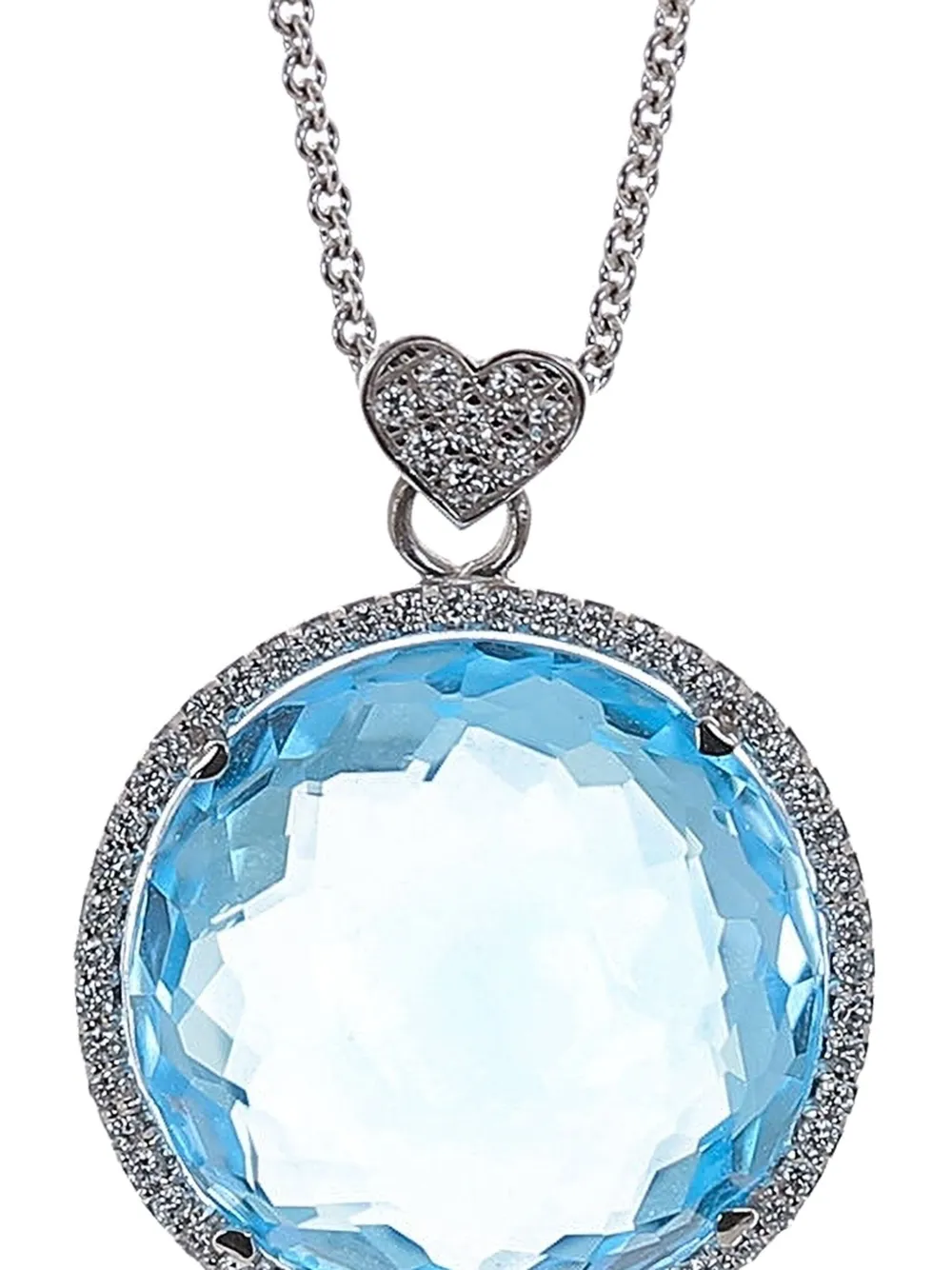 Lisa Nik collar en oro blanco de 18kt con dije y topacio | Image 2