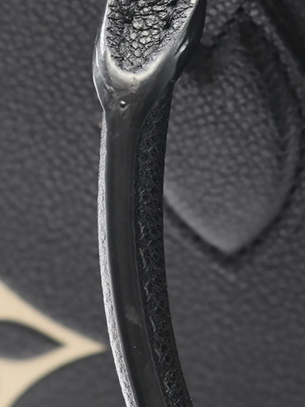 Pre-owned Louis Vuitton 2021-2025 Bicolor Monogram Empreinte Giant Onthego Pm Satchel In Black