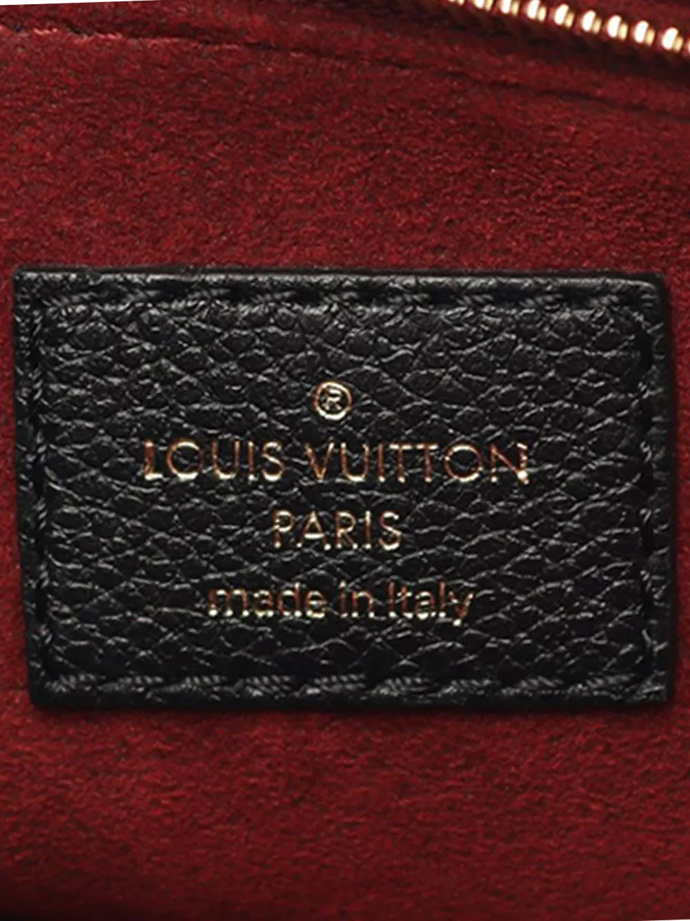 Pre-owned Louis Vuitton 2021-2025 Bicolor Monogram Empreinte Giant Onthego Pm Satchel In Black