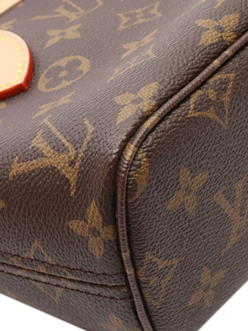 Pre-owned Louis Vuitton 2021-2025 Monogram Neverfull Bb Satchel In Brown
