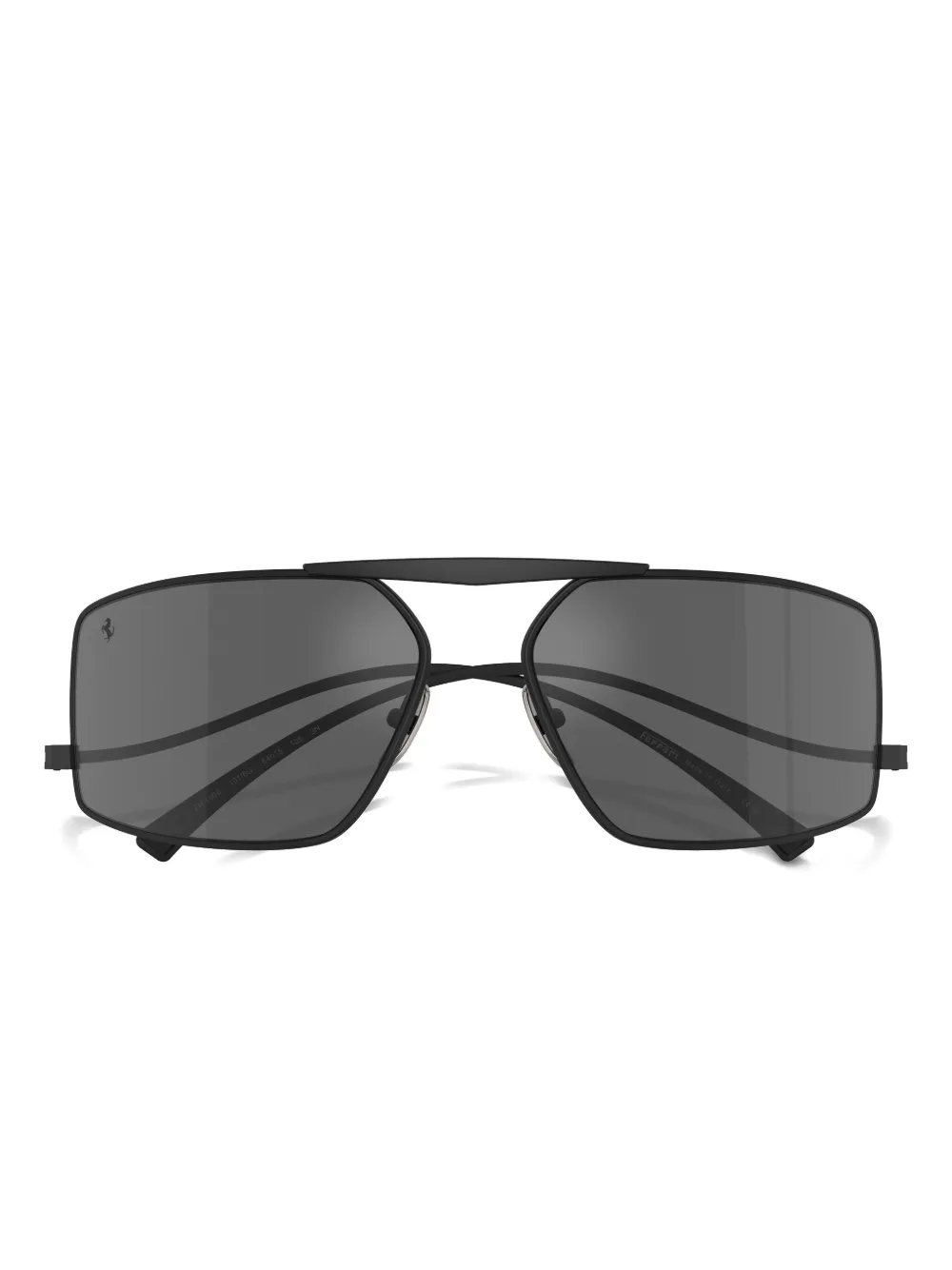 Ferrari Logo-detail Rectangle Sunglasses In Blue