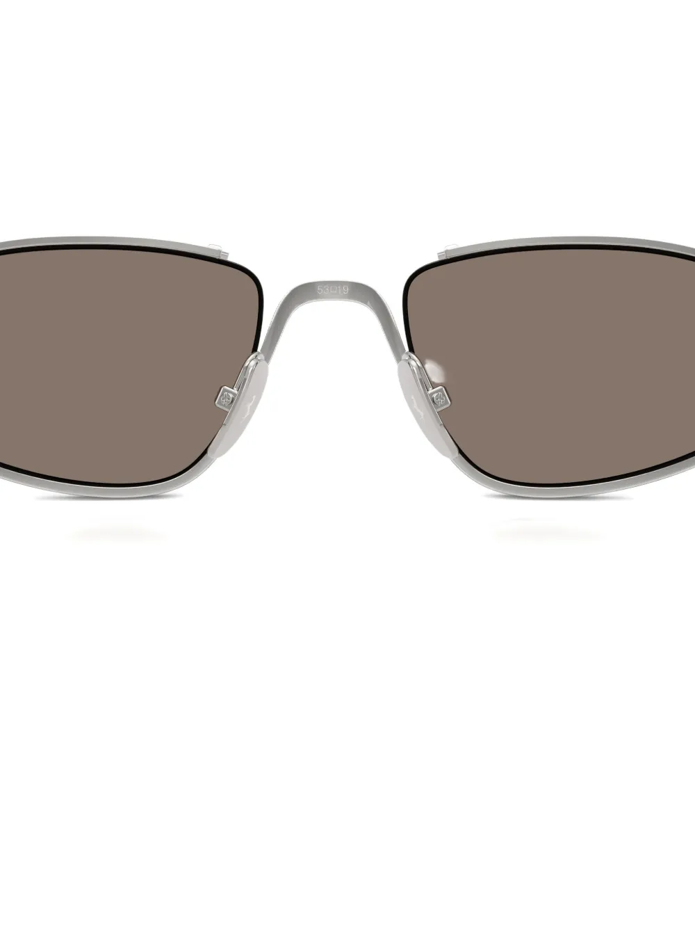 Ferrari Oval-frame Asymmetric Sunglasses In Brown