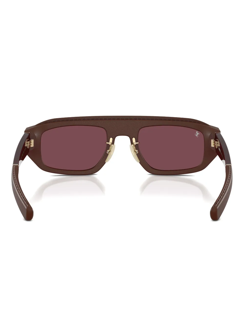 Ferrari Rectangular-frame Sunglasses In Brown