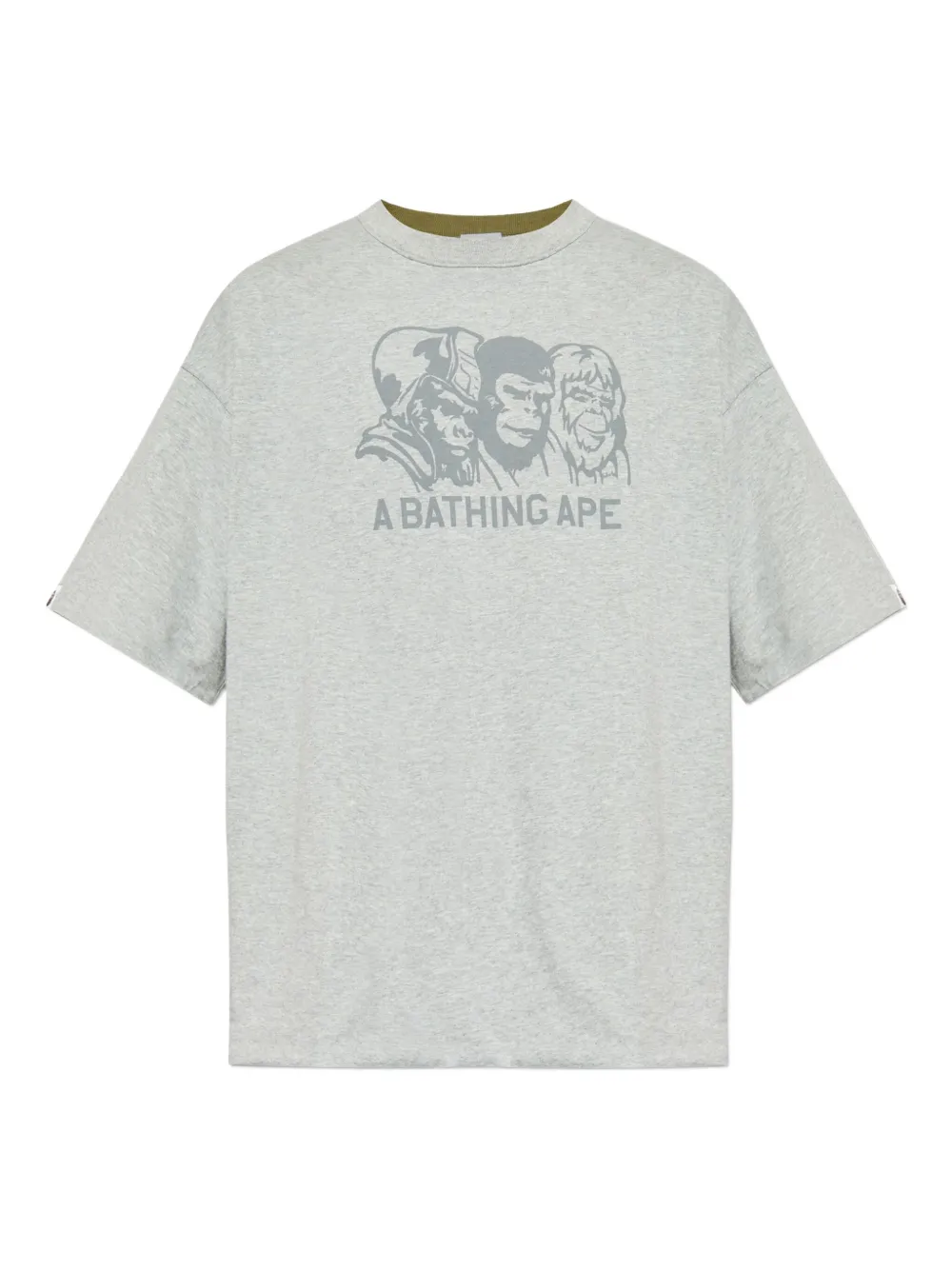 A BATHING APE® camiseta Double Face | gris | Image 1