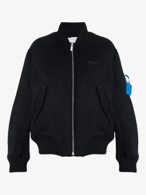 Off-White logo bomber jacket