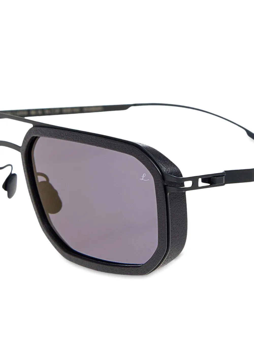 Mykita Zonnebril met vierkant montuur Zwart