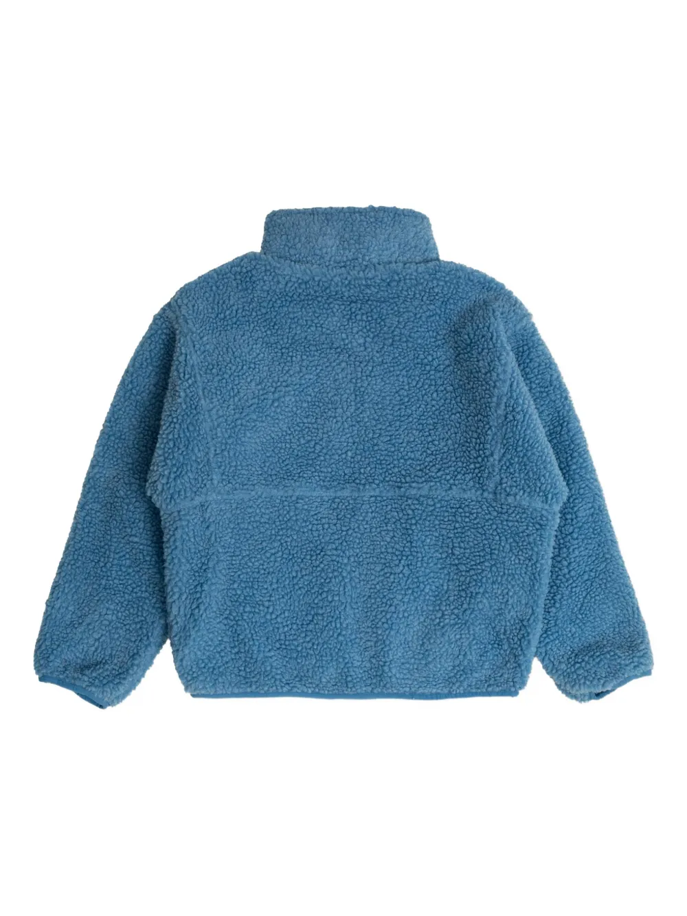 American Vintage Kids Hoktown fleece jack Blauw