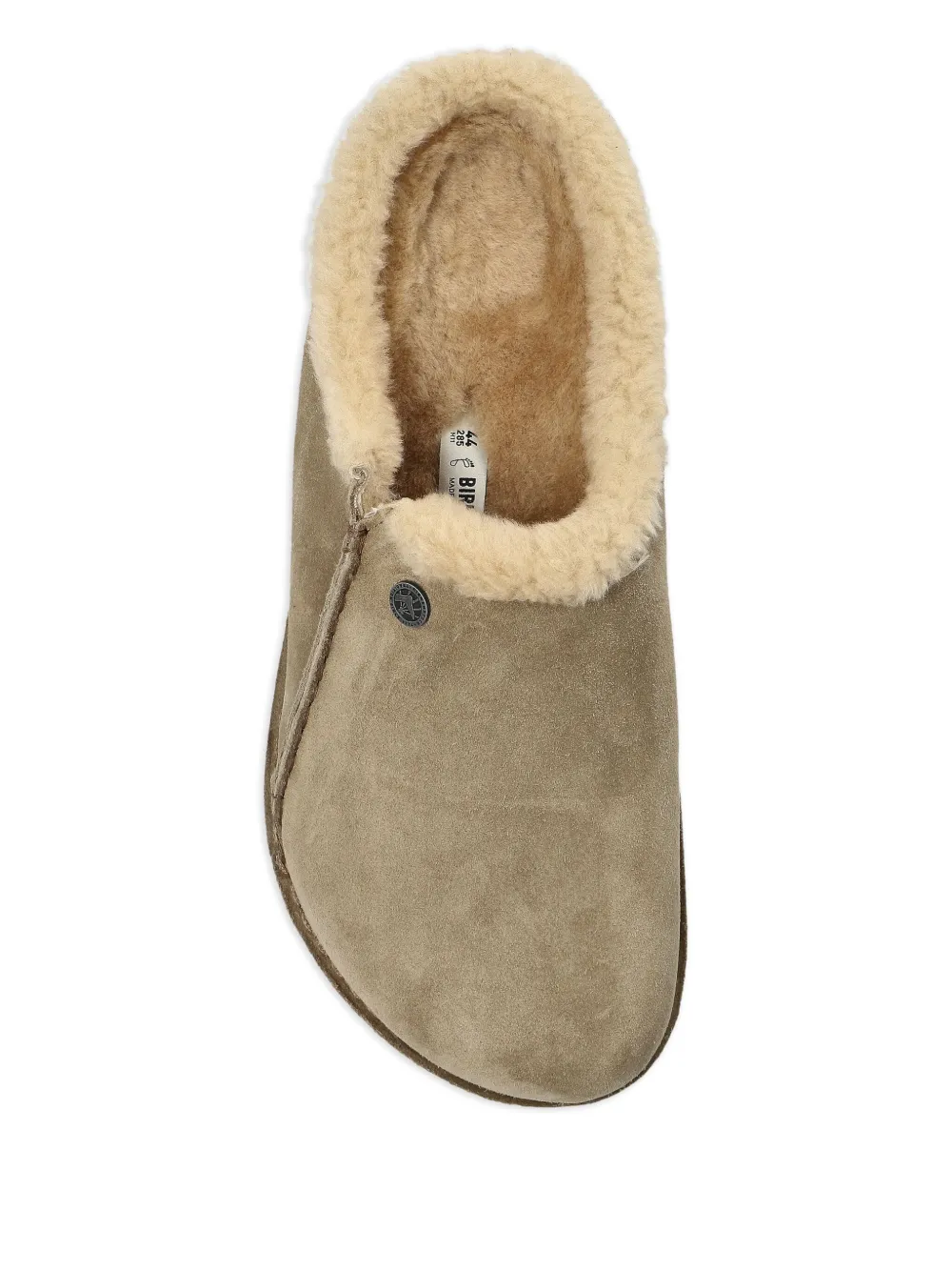 Birkenstock Zermatt sandalen met lammy afwerking Beige