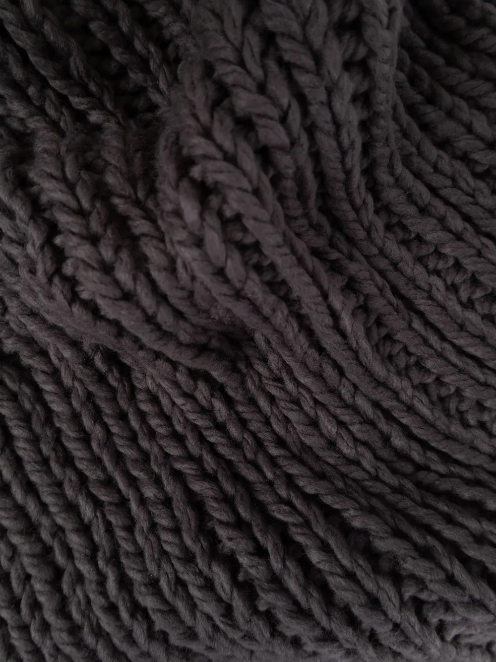 Y-3 Fringed Scarf In Gray