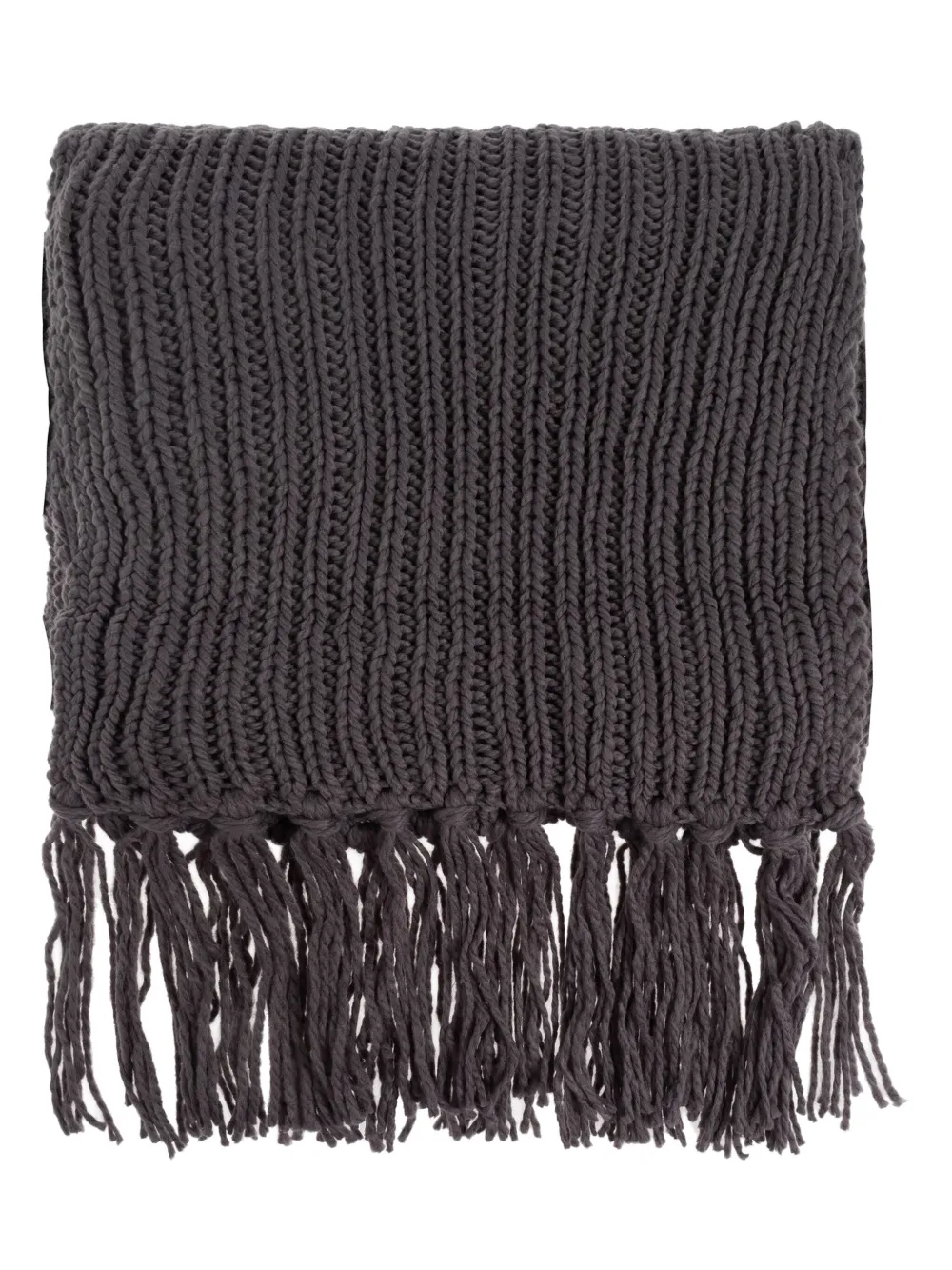 Y-3 fringed scarf | Grey | Image 1