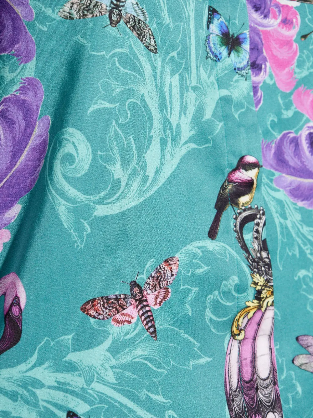 Versace Jeans Couture Blouse met paisley-print Blauw