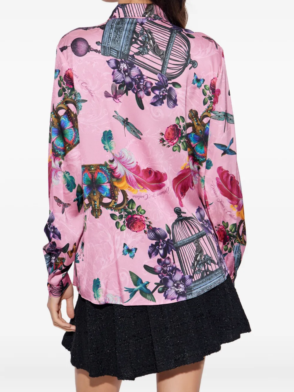 Versace Jeans Couture Blouse met paisley-print Roze