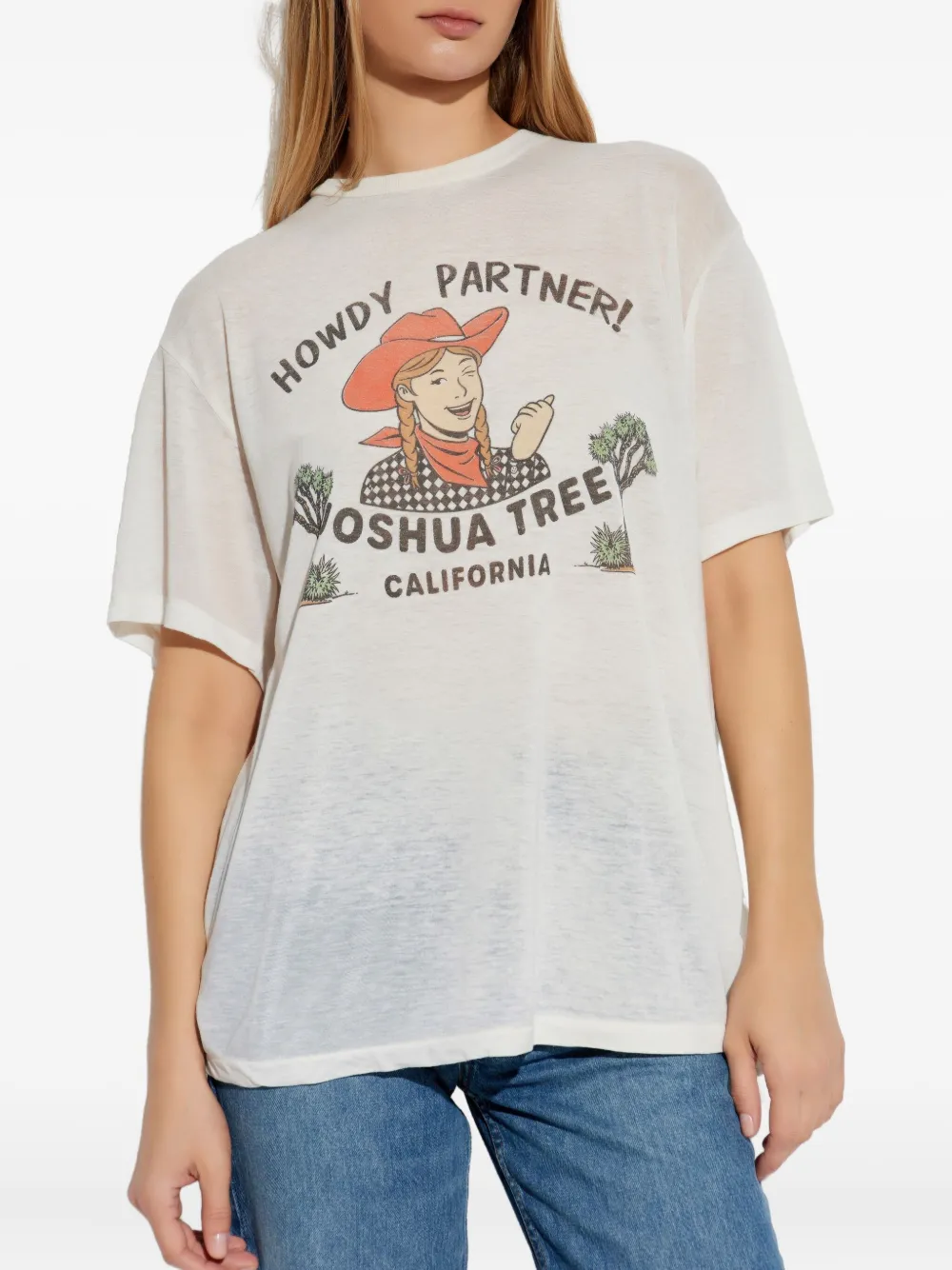 Re/done Printed T-shirt In White