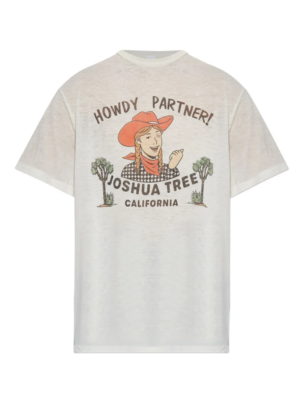 Re/done Printed T-shirt In White