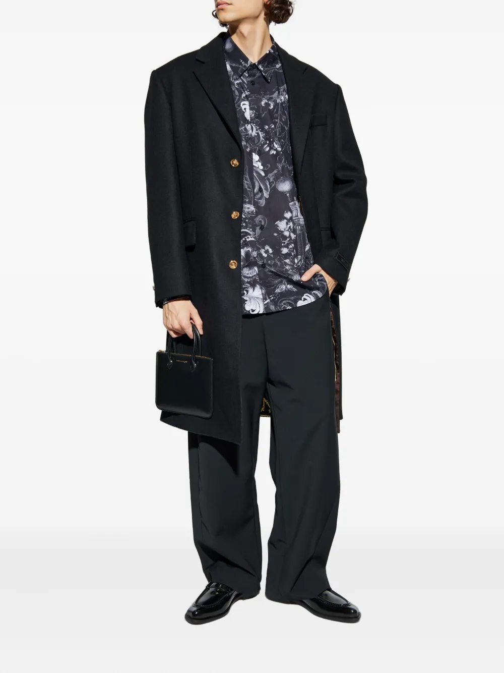 Versace Jeans Couture Overhemd met print - Zwart