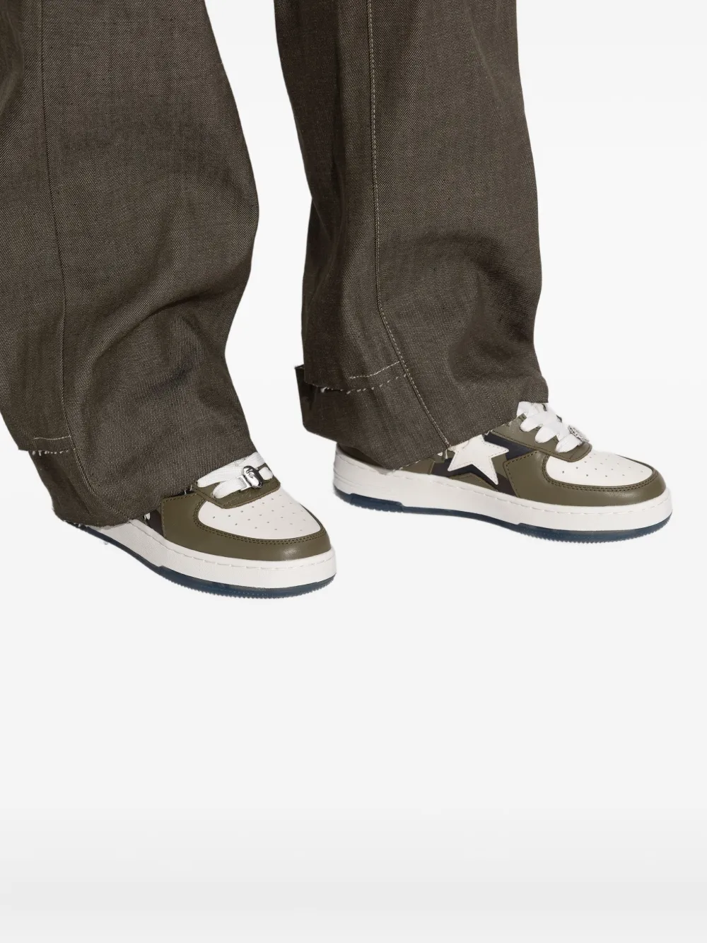 A Bathing Ape Bape Sta Icon #2 M1 Sneakers In Green