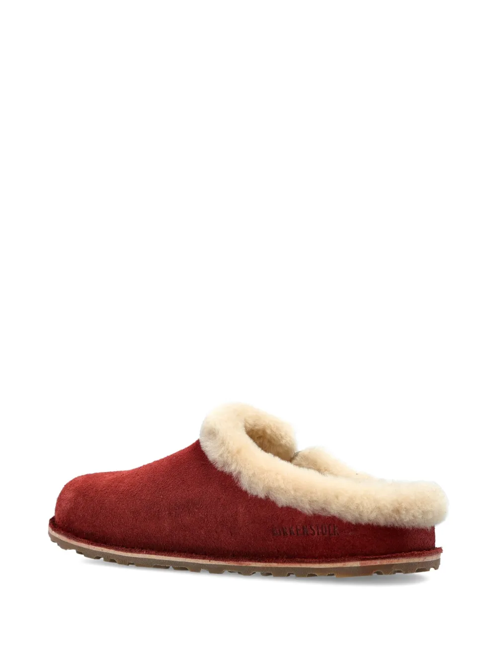 Birkenstock Suede Mules In Red