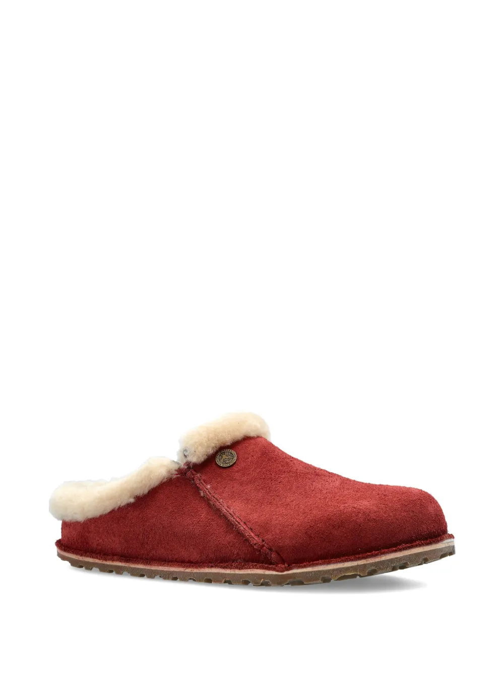 Birkenstock Suede Mules In Red