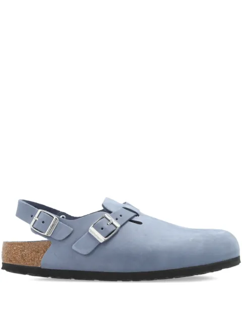 Birkenstock buckle strap mules