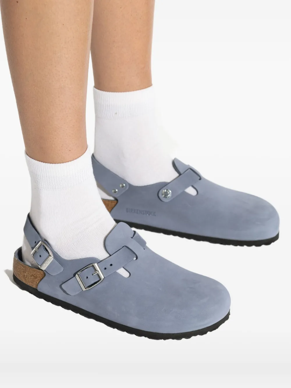 Birkenstock Buckle Strap Mules In Animal Print
